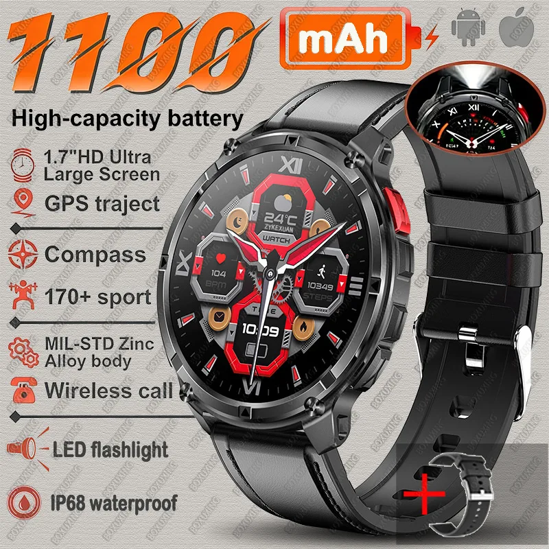 Rugged Outdoor Smartwatch with GPS & 120-Day Standby