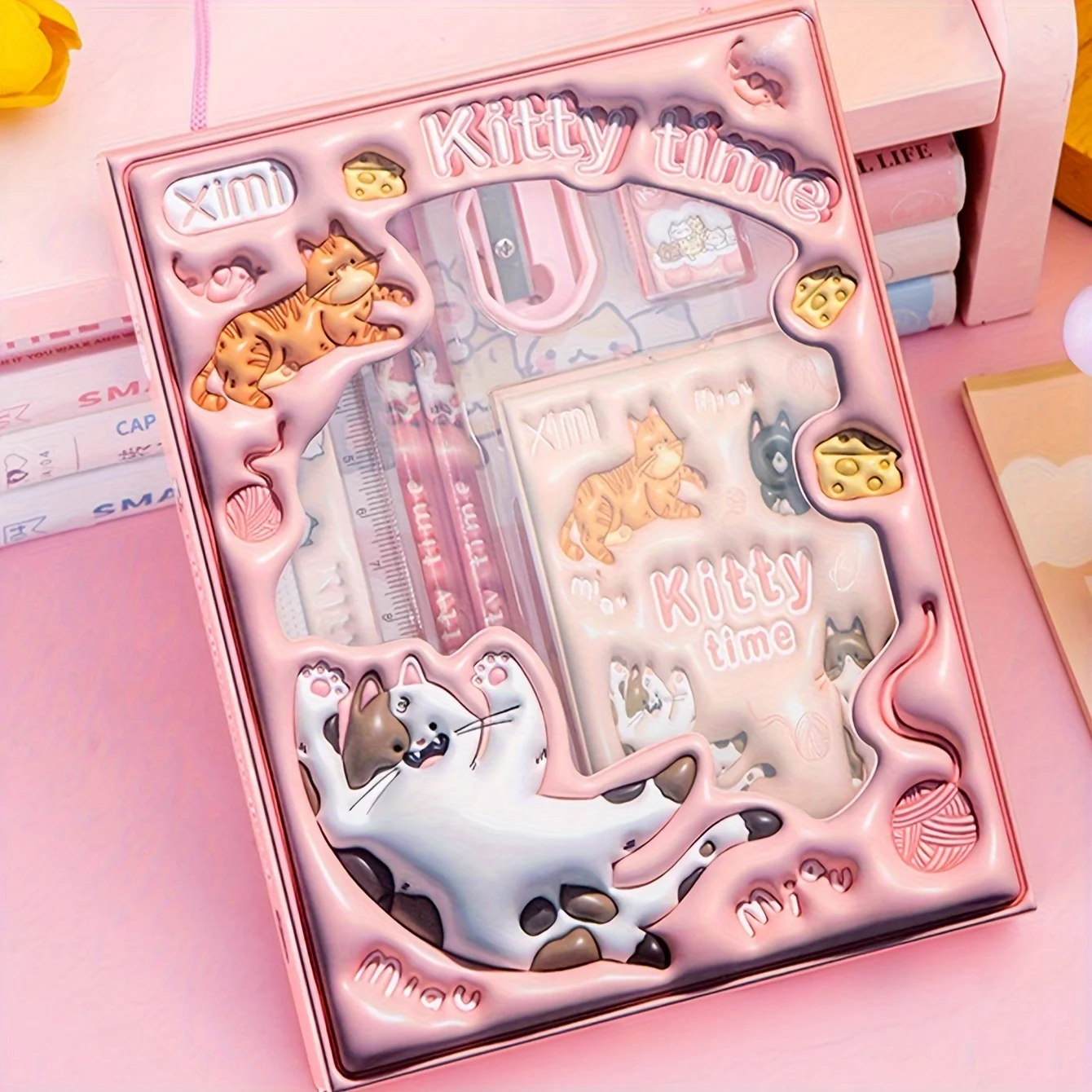 1 Set 6-Piece Stationery Set, 3D Gift Pencil Set for The Start of School Season - Gift for The Back To School Season - 4