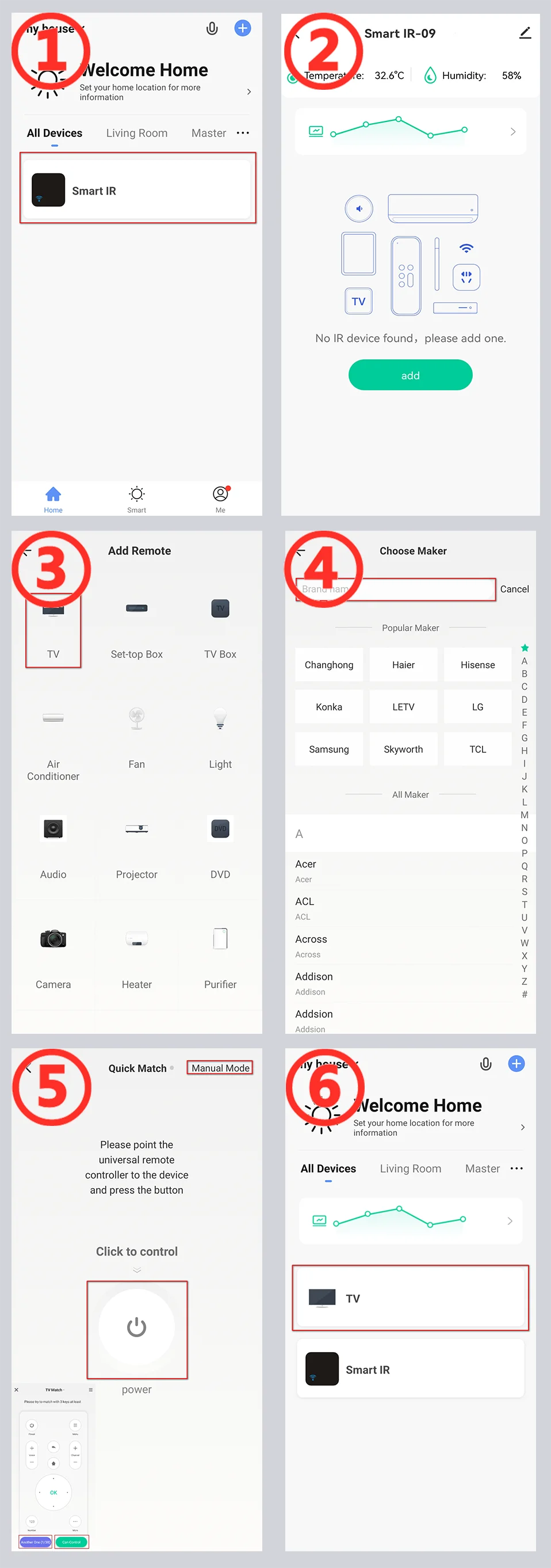 Tuya Smart WiFi Infrarot-Fernbedienung mit integriertem Temperatur- und Feuchtigkeitssensor, unterstützt Google Home, Yandex, SmartLife, Alexa. – Detail 27