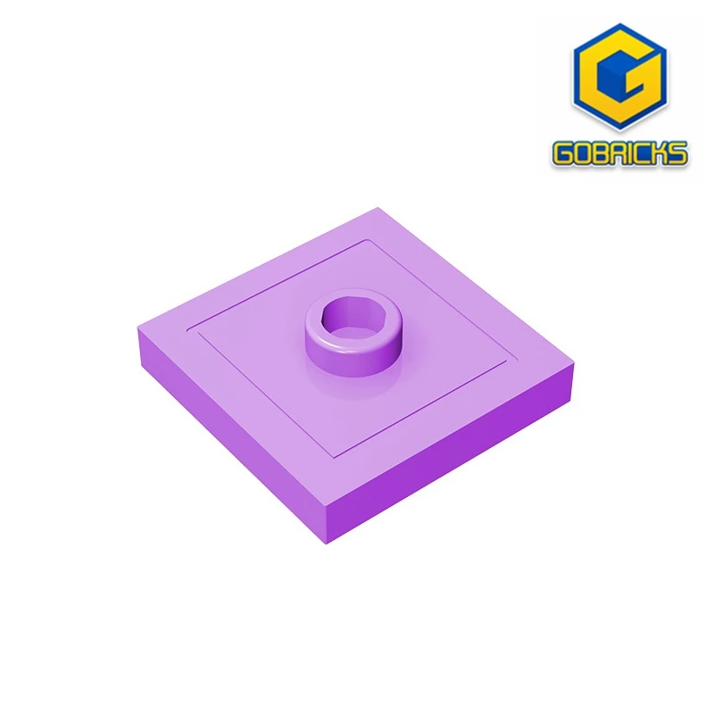 Gobricks GDS-805 PLATE 2X2 W 1 KNOB compatible with lego children's DIY Educational Building Blocks Technical