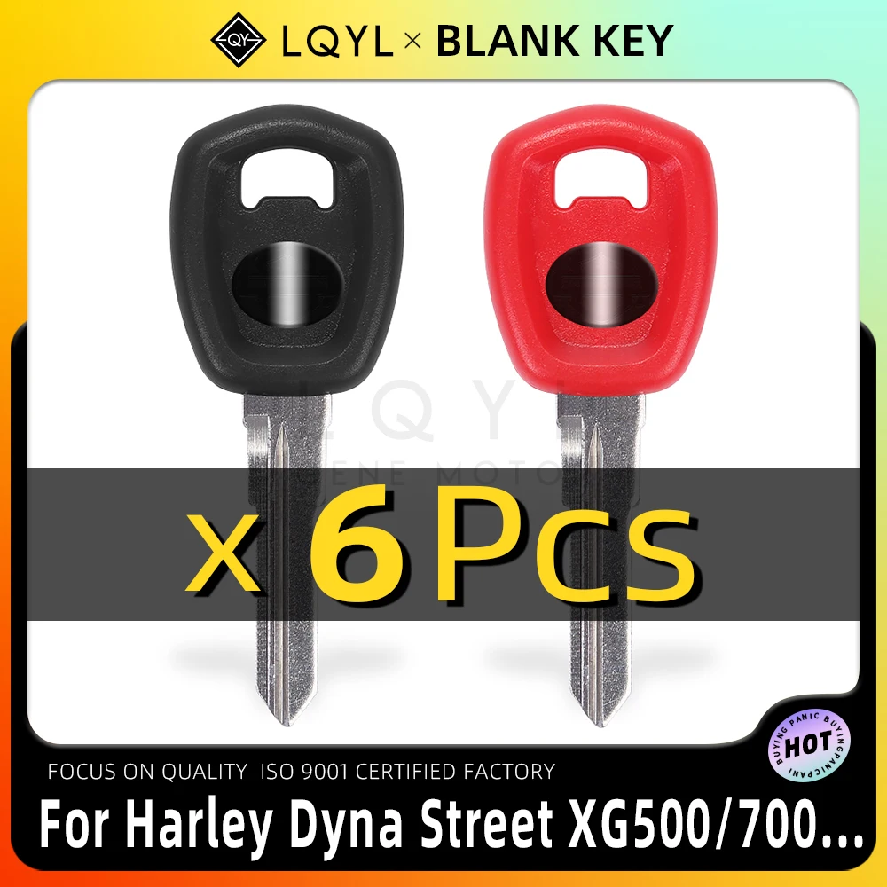 6Pcs New Blank Key Motorcycle Replace Uncut Keys For Harley Dyna Street XG 500 700 750 XG500 XG700 XG750 2015 2016 2017 2018 24 key rgb remote control floodlight infrared remote control led solar street light timing remote control 6 keys