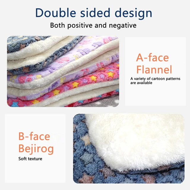 Flannel Small Dog Mat Winter Warm Medium Cat Sleeping Mat Puppy House for Large Dogs Blanket Comfortable Puppy Bed Cushion 2