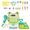 Girls Pretend Play Supermarket Toy Kid Supermarket Cash Register Toy Set Children Role Play Game Christmas Gift for Kids 5