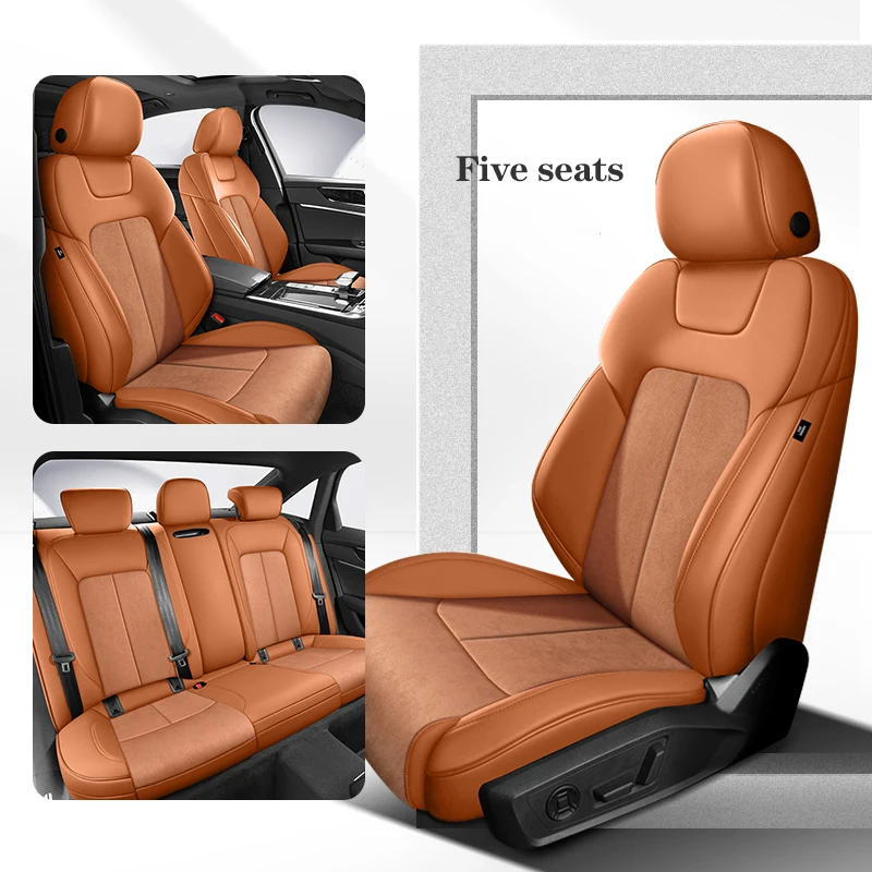 

Car Seat Cover For Subaru Forester Outback XV 360 ° Surround 100% Fit Suede+Leather Auto Interior accesorios para vehículos 차량용품