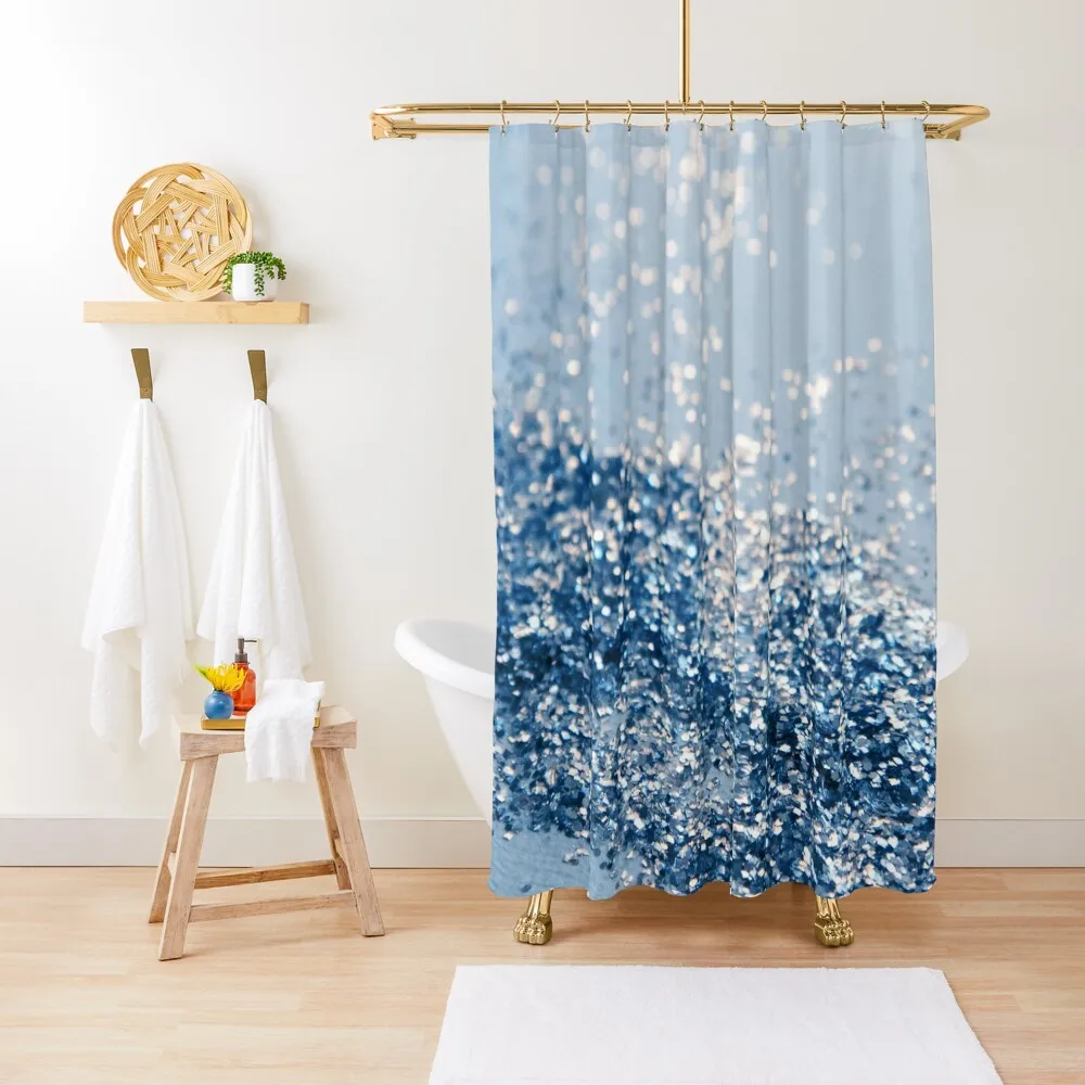 

Sparkling Classic Blue Ocean Lady Glitter #1 (Faux Glitter) #shiny #decor #artShower Curtain Waterproof Shower Curtains