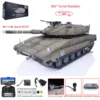 Toys 1/16 RC Battle Tank Heng Long IDF Merkava MK IV 3958 Full Metal Chassis FPV Remoted Panzer Cars TH22668 1