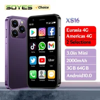 SOYES XS16 Mini Smartphone 3GB RAM 64 ROM 4G LTE Android 10.0 Quad Core 2000mAh Type C Dual SIM Standby 3.0 in Small Phone 1