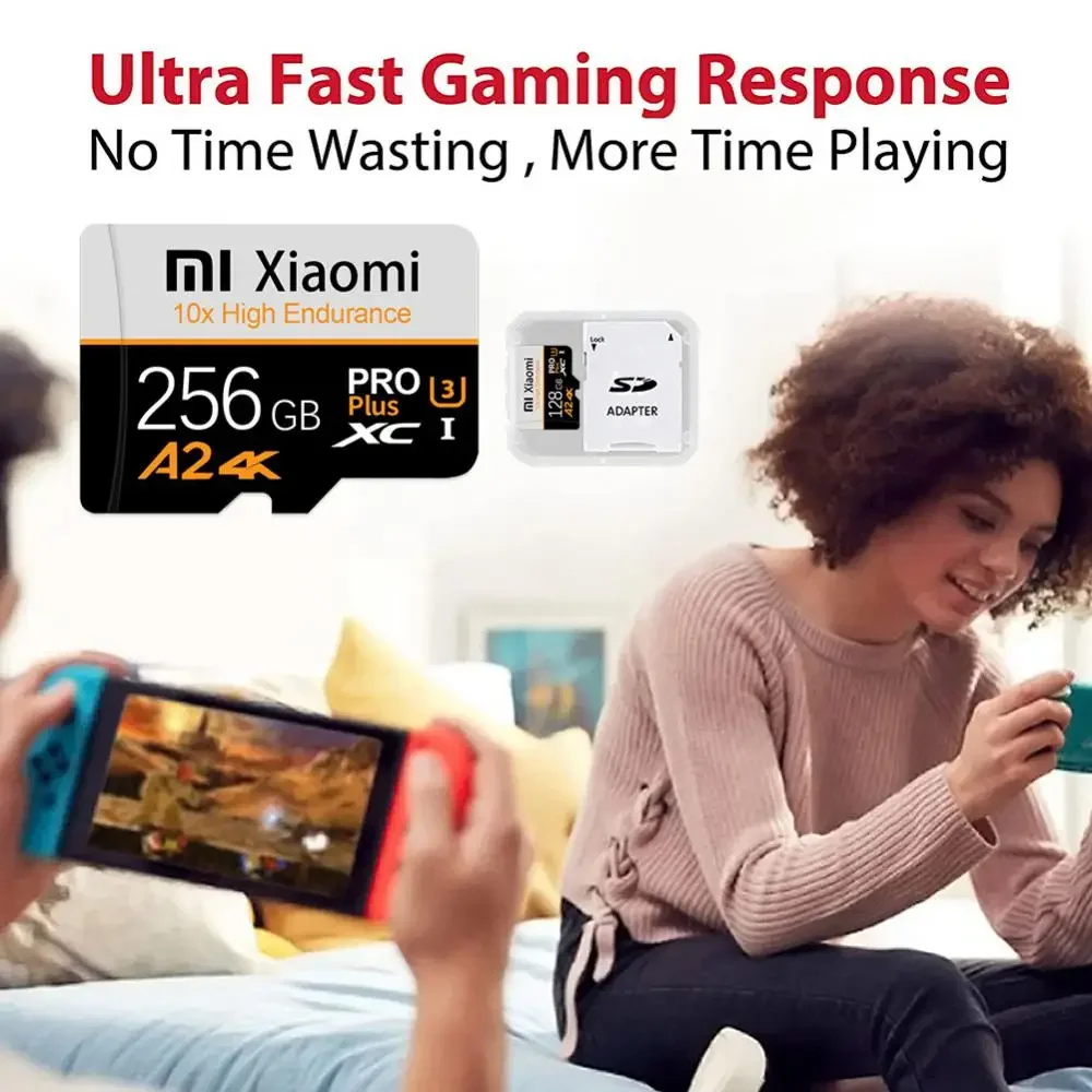 Memory Card Mijia Xiaomi 2TB 1TB 512GB Micro TF SD Card 128GB 256GB U3 V30 4K Full HD For Phone Computer