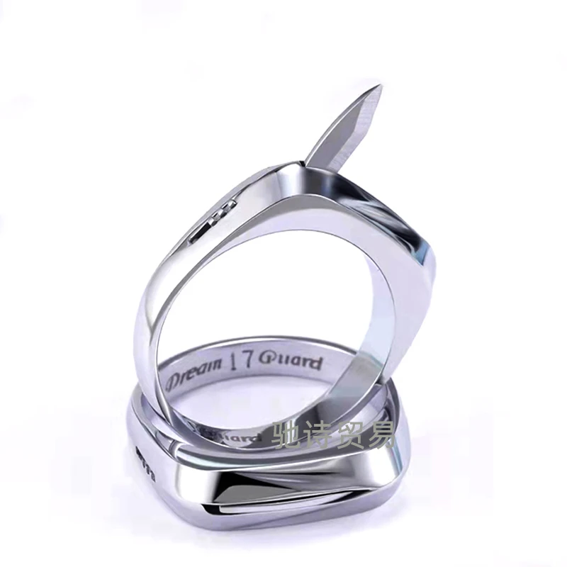 Titanium Steel Self Defense Ring Stealth Multifunctional Knife Female
