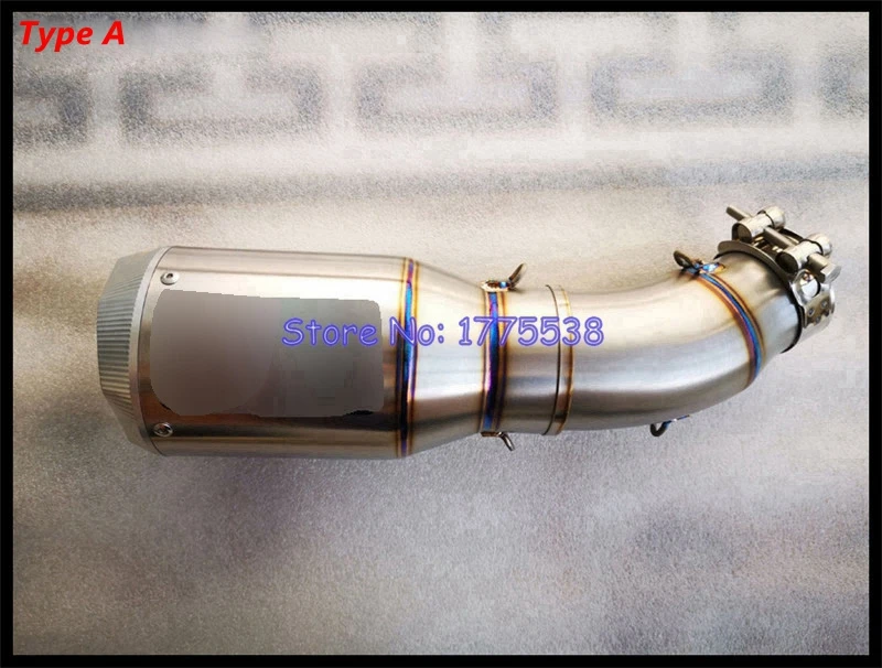 Titanium Alloy for Kawasaki H2 2015-2023 Handmade Motorcycle Exhaust Escape Moto Muffler Middle Link Pipe - Image 4