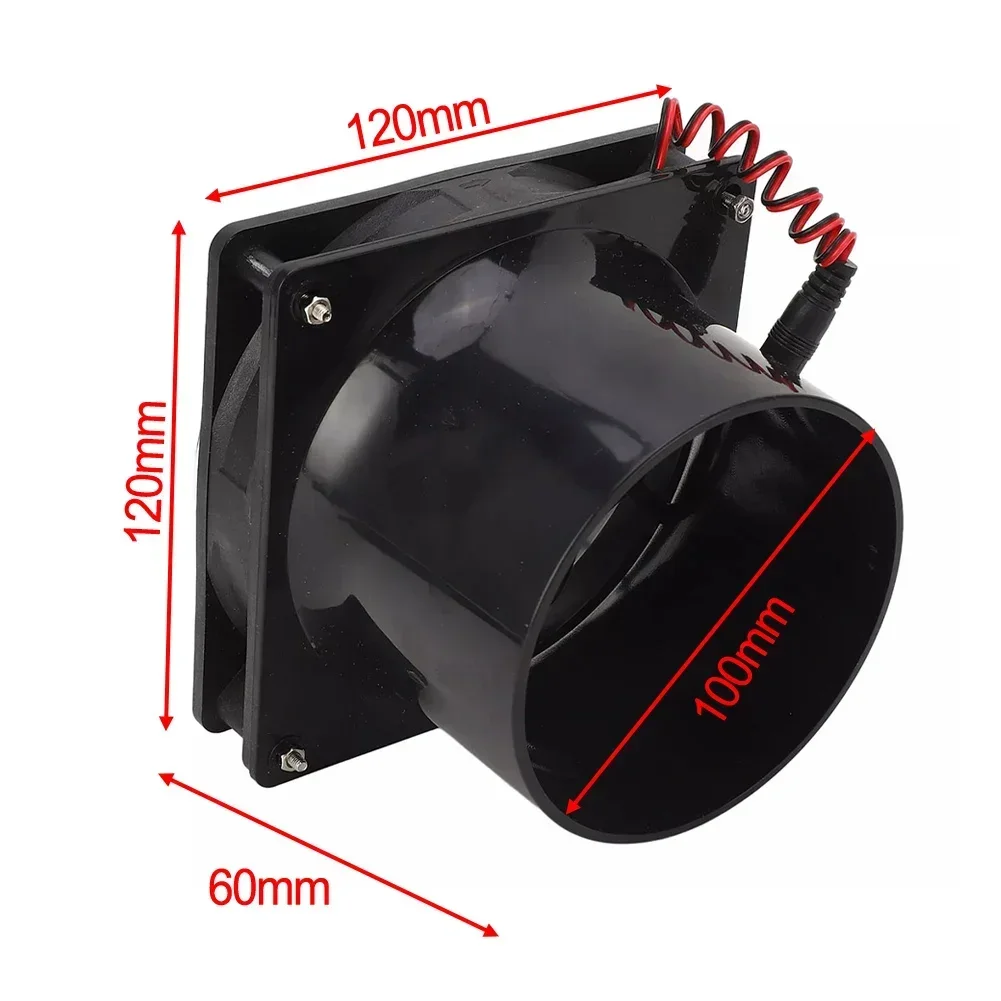 Solar Powered Exhaust Fan 50W Solar Panel With High Speed Exhaust Fan For Home Kitchen Greenhouse Treehouse 1pc