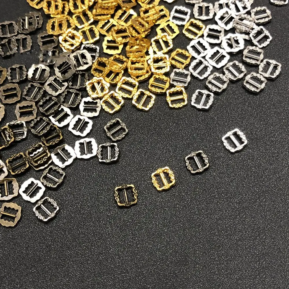 20pcs neueste 6*6mm Mini ultra-kleine Tri-Glide-Muster Gürtels chnalle Puppen taschen Schnallen DIY Puppe Knöpfe Schuhe Kleidung Zubehör – Detail 7