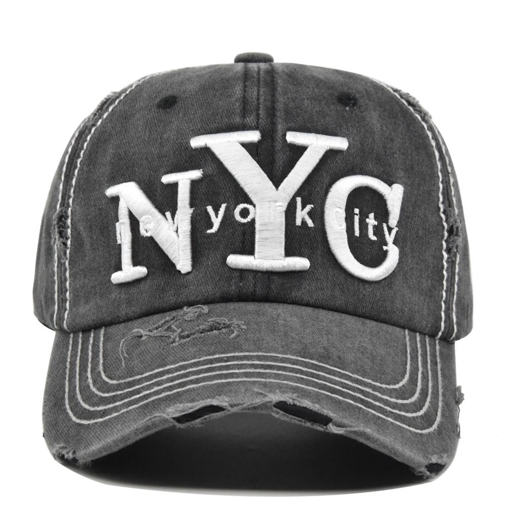 New Style Unisex Adjustable NYC Letter Embroidery Baseball Cap Outdoor Casual Sun Dad Hat for Women And Men