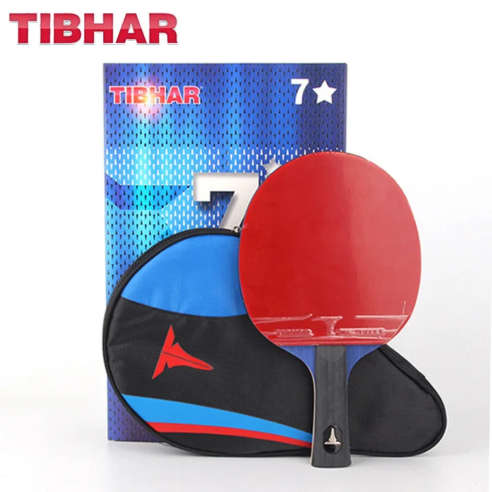 

German Tibhar Table Tennis Racquet Single Shot Professional Seven Star Level 5-Layer Pure Wood Bottom Plate Table Tennis Racquet