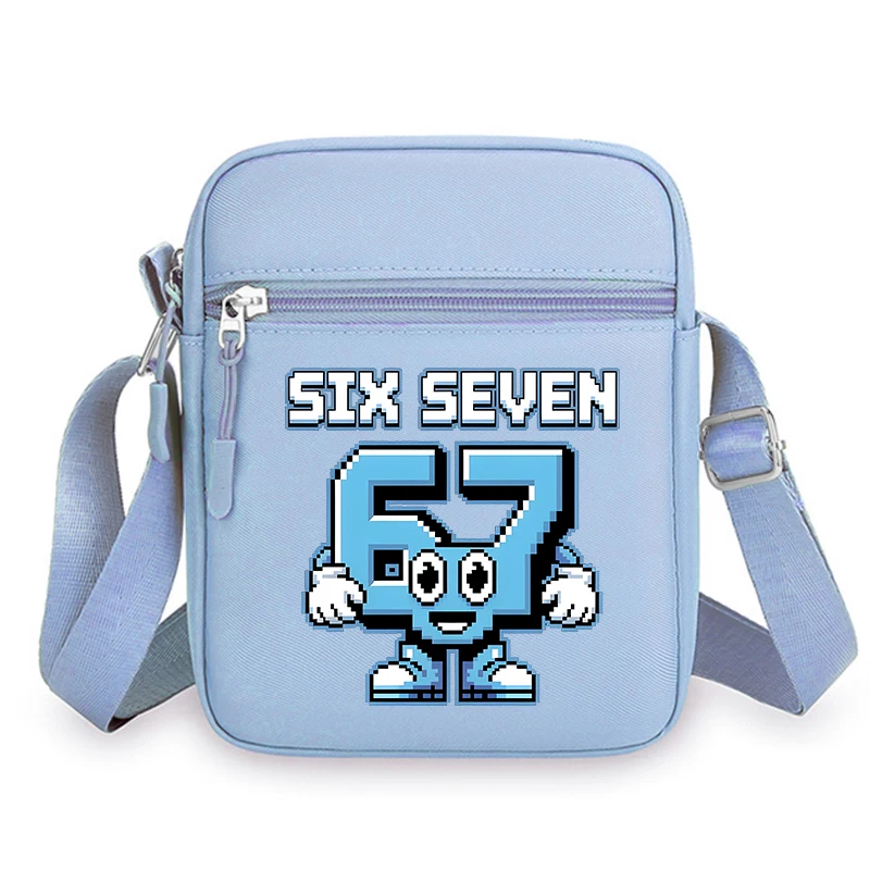 Six Seven 67 남성용 크로스바디 백 스틸 어 브레인롯 여성용 숄더백 카와이 메신저 사이드 슬링백 남편용 여성용 체스트 백