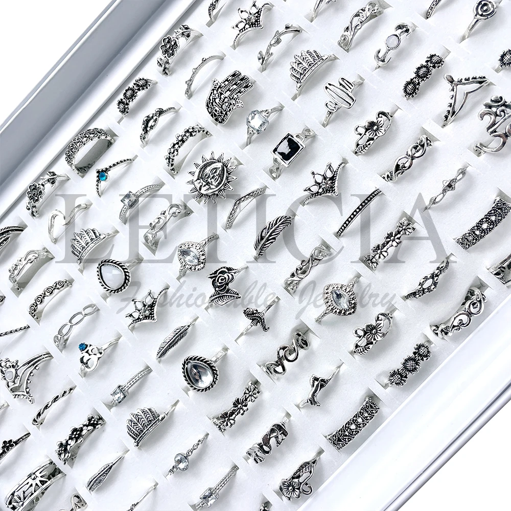 

20pcs Women Vintage Alloy Hollow Out Midi Joint Finger Rings Set Knuckle Ring Jewelry Gifts For Female Girls Accessories