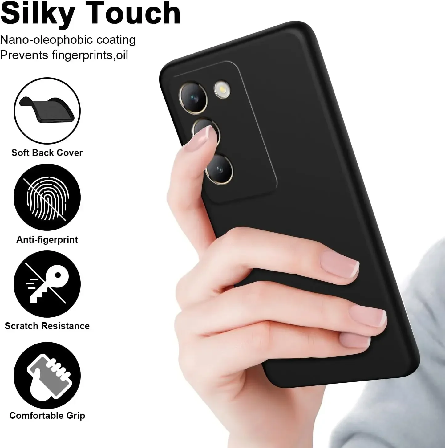 Flexible Liquid Silicone TPU Protective Phone Case Cover Shell
