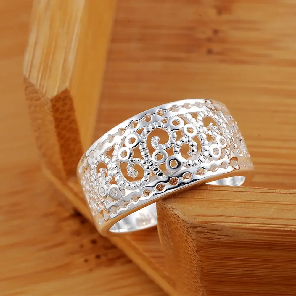 

Fine 925 Sterling Silver Charms Ring for Women Lady Girl Wedding Party Gift Wholesale Price Luxury Jewelry