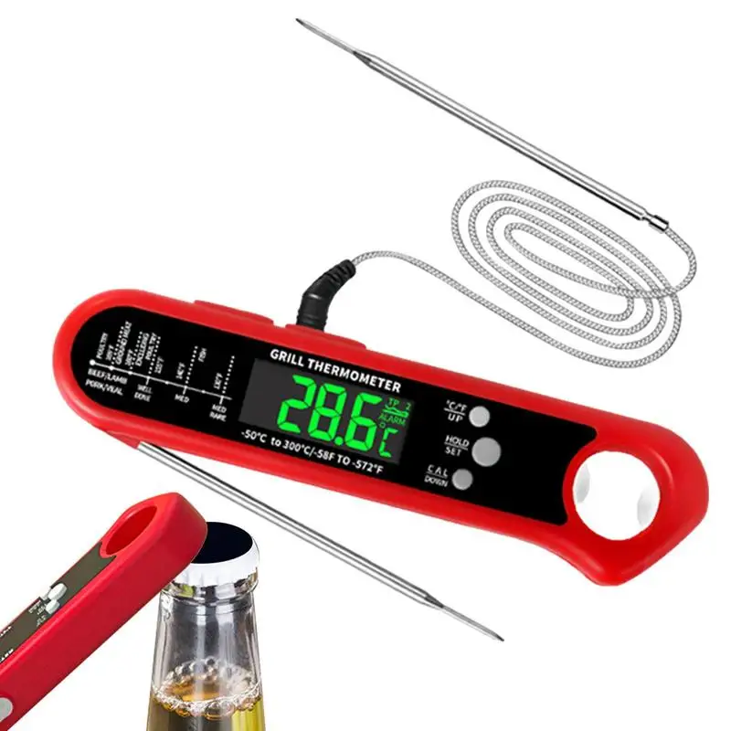 

Waterproof Digital Backlight Folding Barbecue Kitchen Cooking Instant Readin Meat Thermometer Kitchen Tools