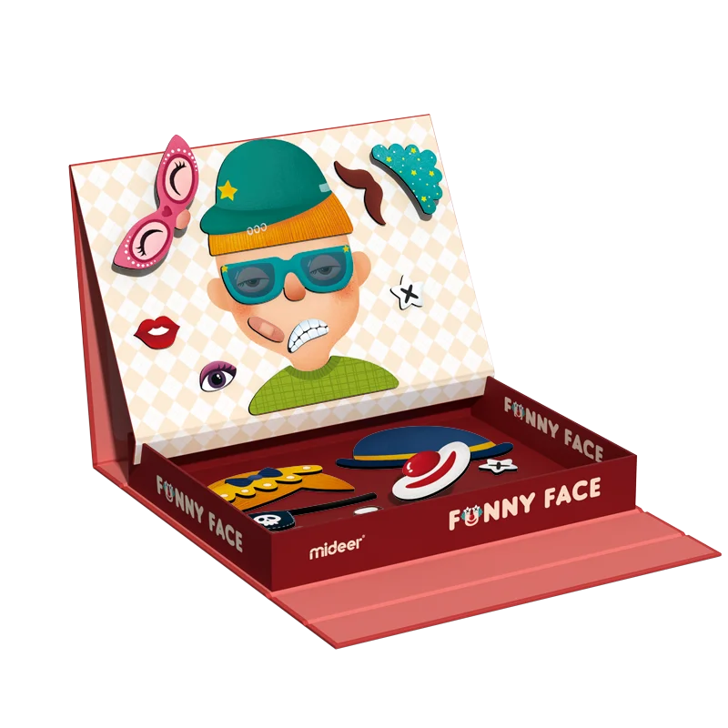 Mideer Magnetic Sticker Puzzle Game Sweet Girl Children's Toys Jigsaw Montessori Educational Intellectual DIY Gift
