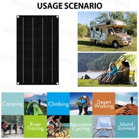 Kit Système Solaire SOECOPO 30000W avec Panneau Photovoltaïque 600W, Onduleur 12V/24V vers 110V/220V et Contrôleur 100A pour Maison et Camping 2