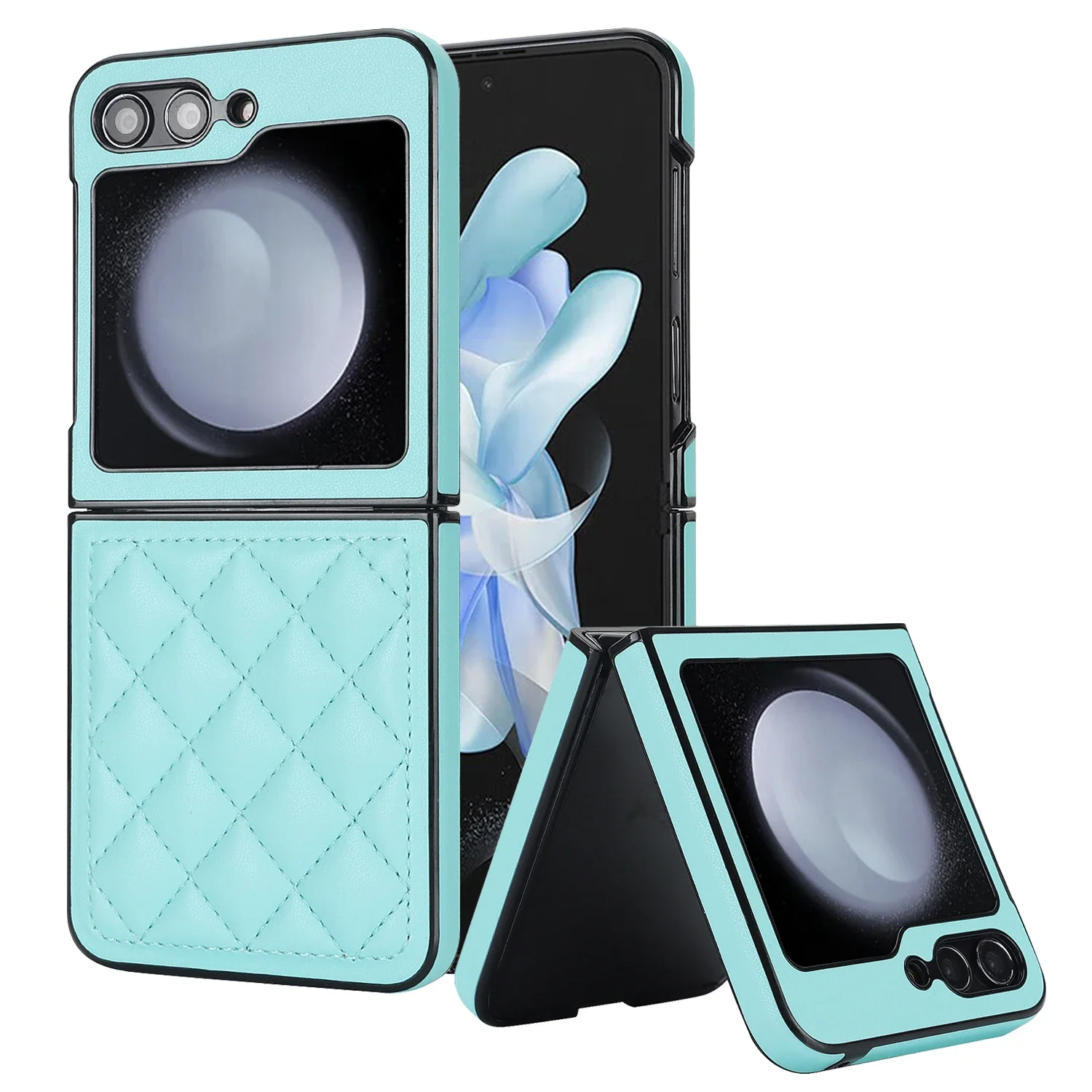 Luxury Premium PU Leather Shockproof Protector Case - Folding Anti-Drop Hard Back