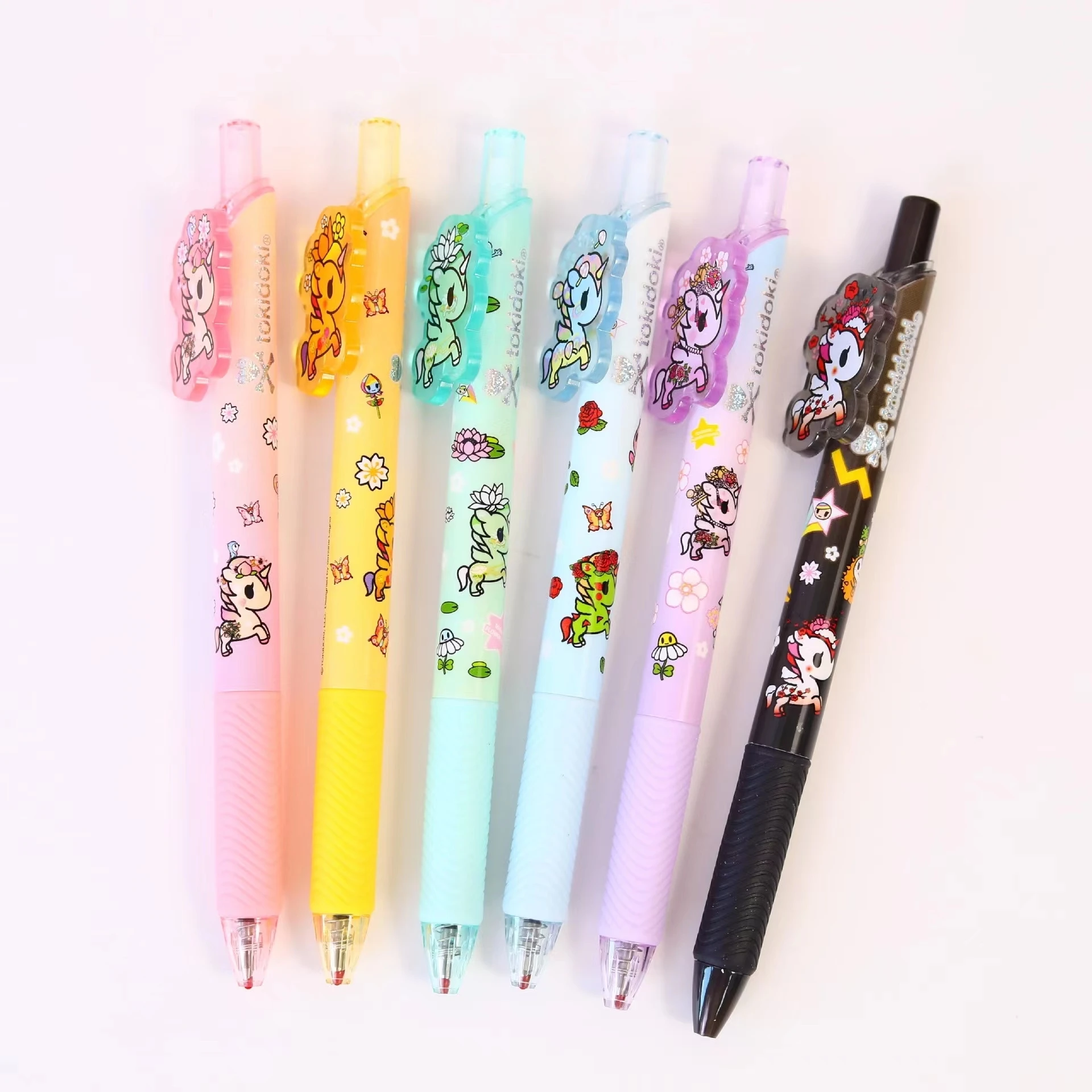 

Kawaii Tokidoki Peripheral Huahua World Creative Cherry Blossom Series Unisex Pen Student Test Reward Pen Stationery