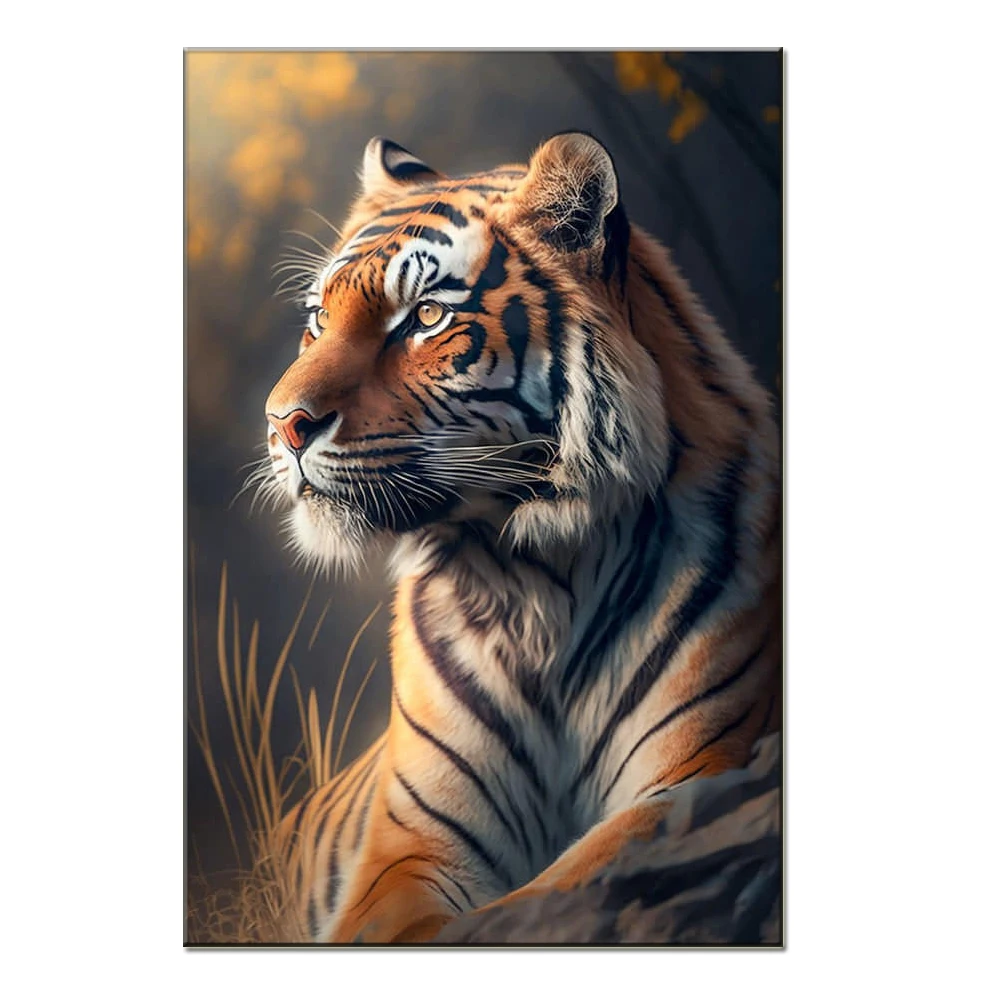 

Crystal Full Square AB Diy Diamond Painting Tiger Animals 5D Embroidery Mosaic Home Decor Needlework Paintings Rhinestones Gift