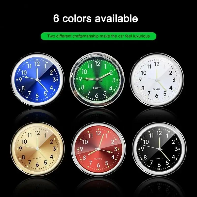 Durable Metal Design Motorcycle Electronic Clock with Double-Sided Tape