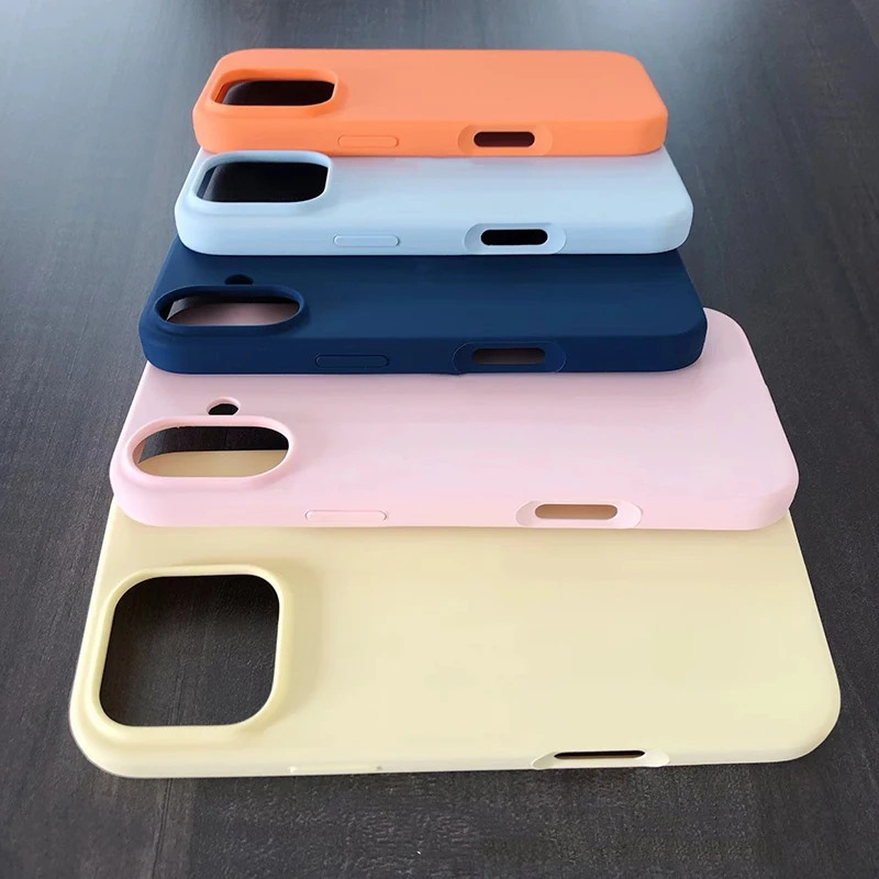 Deluxe liquid silicone case For iPhone 15 14 13 12 11 Pro Max 15 Pro 14 16 Plus New drop proof phone cover With box