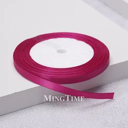 Elegant Satin Ribbon - Gold and Sage Green for Gift Wrapping and Decorations (Rose red)
