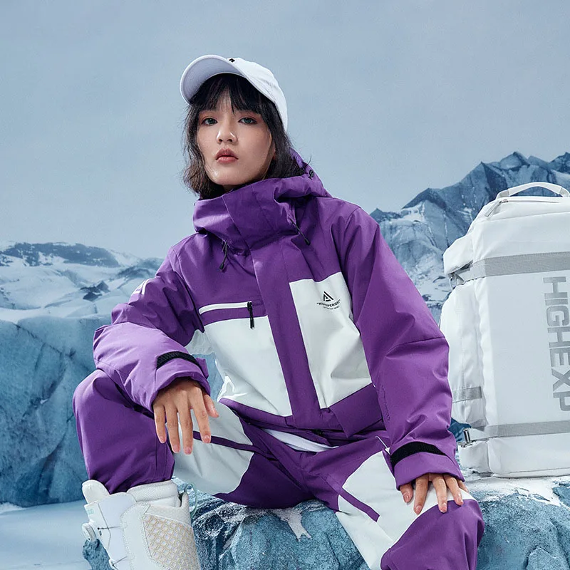 

2024 Ski Jacket Women Winter Sweater Hooded Sports Snowboard Jacket Waterproof Breathable Mountain Jacket Ski Snow Coat Clothes