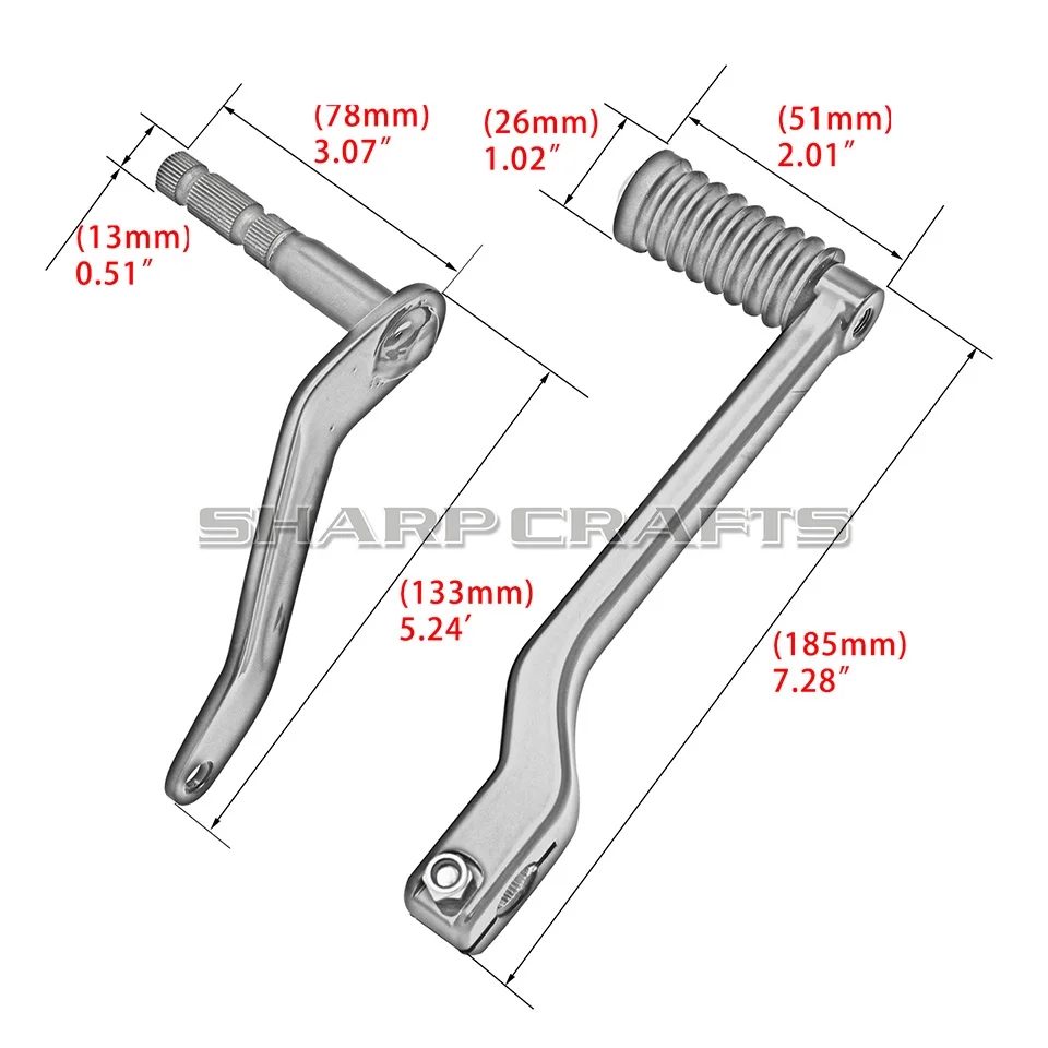 ヒールトゥシフトレバー フロントヒールトゥシフトレバーペダル