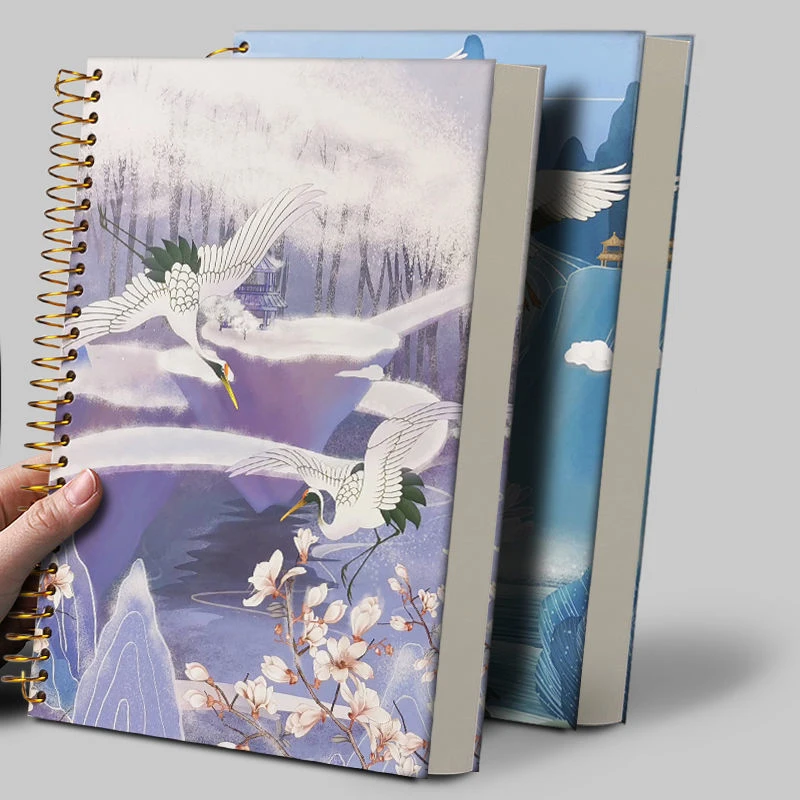 

Stationery Chinese Style Notebook Thickened Coil Book B5 Ultra-Thick Office Students Cute School Notepad Personalized Notebook