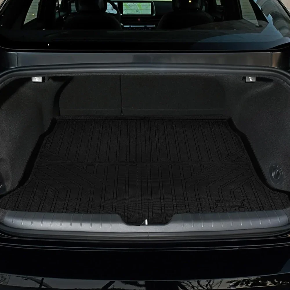 Floor Mats for Hyundai Ioniq 6 All Weather Waterproof Floor Mats Rear Cargo Liner Trunk Mat Interior Accessories