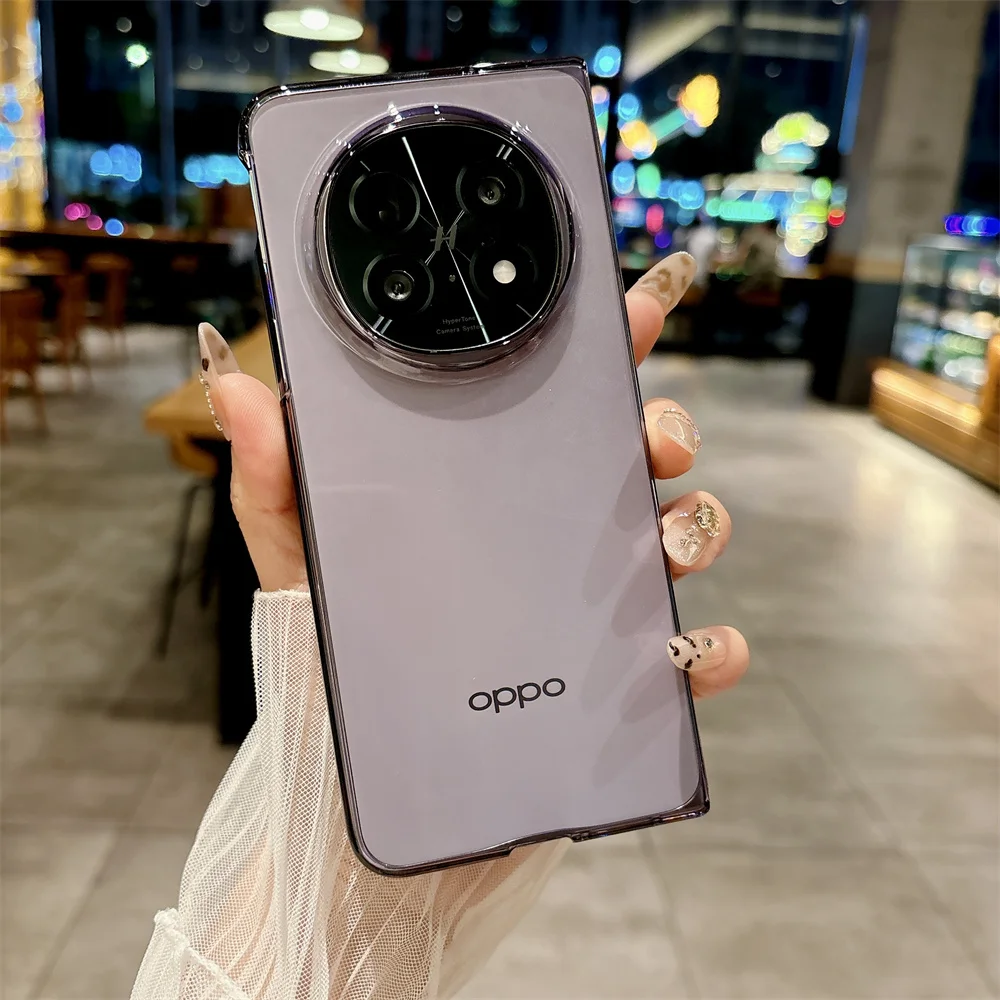 جراب هاتف ملون شفاف لـ OPPO Fالعثور على N5 PC جراب...