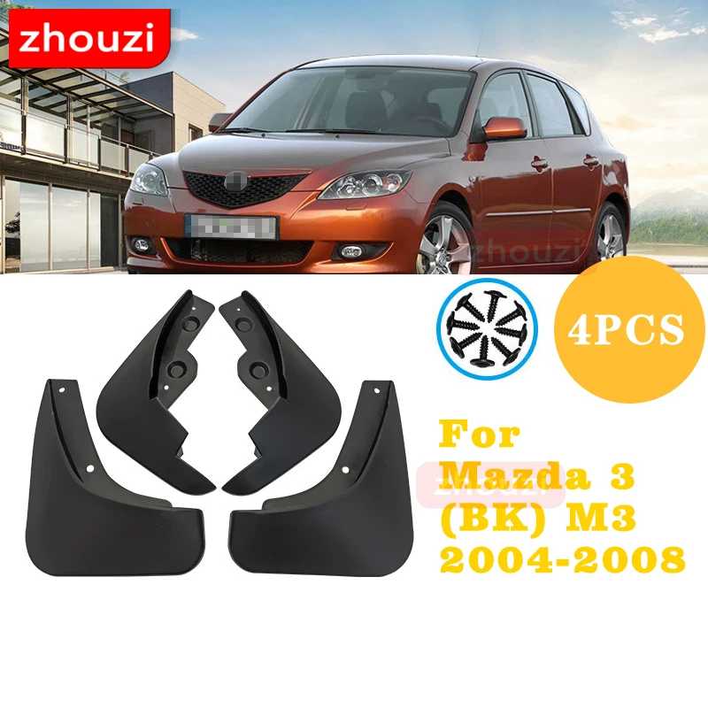 Set Car Mud Flaps For Mazda 3 (BK) Hatch Hatchback M3 20042008
