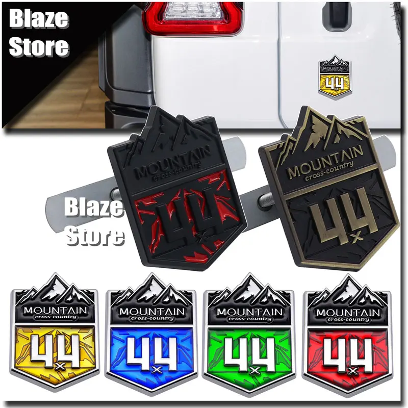 3D Metal 4X4 Mountain Buggy Badge Car Grille Decorazione Portellone Adesivo Per Jeep Wrangler Fj Prado Pajero