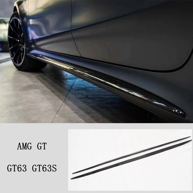 

For Mercedes Benz AMG GT63 GT63S 4-Door 2019-2023 REAL Carbon Fiber Front Lip Rear Diffuser Bumper Body Side Skirt Kit Spoiler