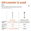 HFS-10 Geiger counter Nuclear Radiation Detector X-ray Beta Gamma Detector Geiger Counter Dosimeter Lithium battery 3