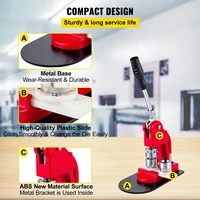 VEVOR Badge Maker Kit (32-75mm) – 500/1000 Button Parts Included | Easy DIY Badge Creation - Image 6