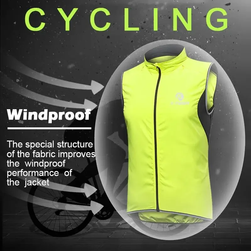 X-Tiger XM-WGY-001 Větruodolná cyklistická vesta reflexní MTB odolná proti dešti - Image 6