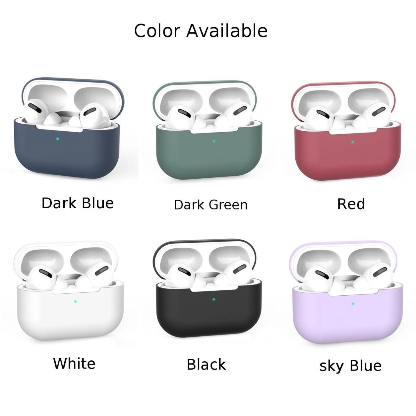 

Силиконовый защитный чехол для наушников AirPods Pro с защитой от царапин