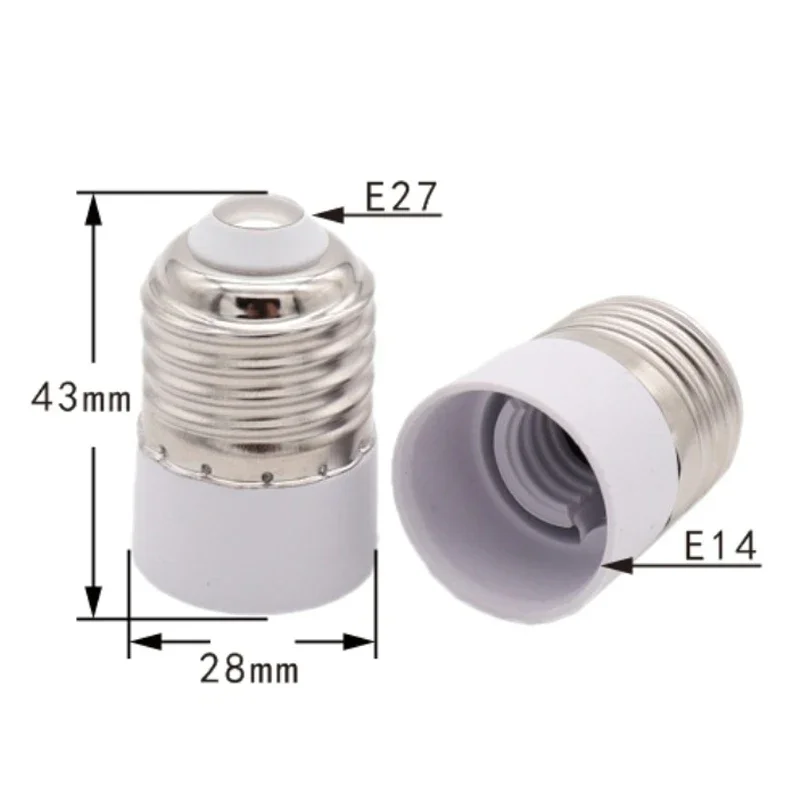 Lamp Holder 5pcs E27 To E14 Conversion Lamp Holder Adapter Socket Light Bulb Adapter