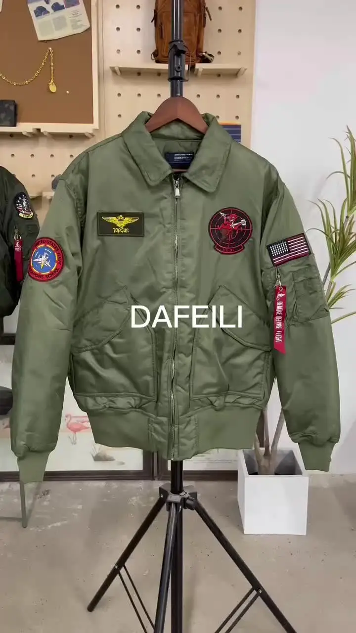 トップガンマーベリック CWU45P 防風防水冬軍事飛行ボンバージャケット