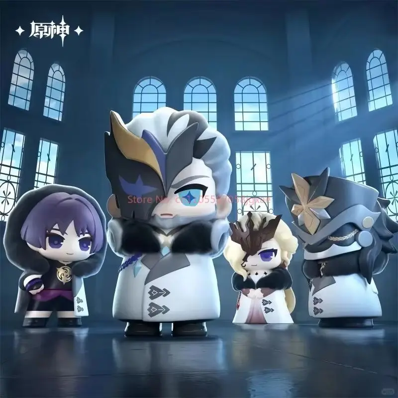 신제품  원본 원신 임팩트 파투이 하빈저 시리즈 트렌디 블라인드 박스 장난감 Q 버전 모델 장식 생일 서프라이즈 선물