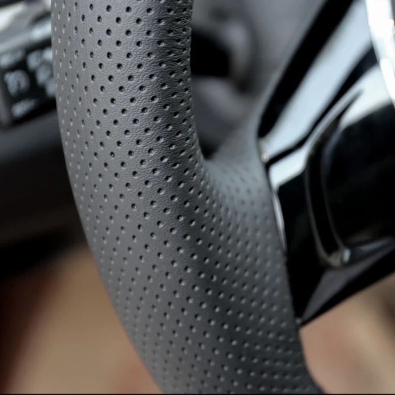 Steering Wheel Cover Hand Sewing Microfiber Leather for Ford Mondeo Mk4 2007-2012 S-Max 2008