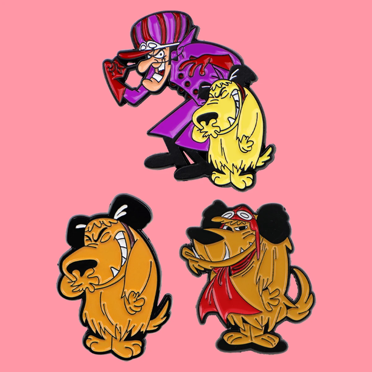 Lustige orangefarbene Hunde Emaille Pins Cartoon Tiere Pin Damen Brosche Abzeichen auf Rucksack Kostüm Accessoires Modeschmuck Geschenke