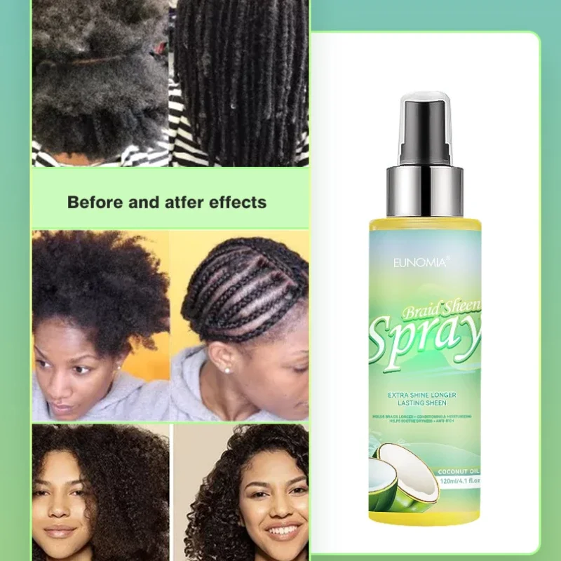 Hair Care Styling Lightweight Hydrating Nourishing and Anti Itching Braid Sheen Spray Hair Mousse curly hair mousse