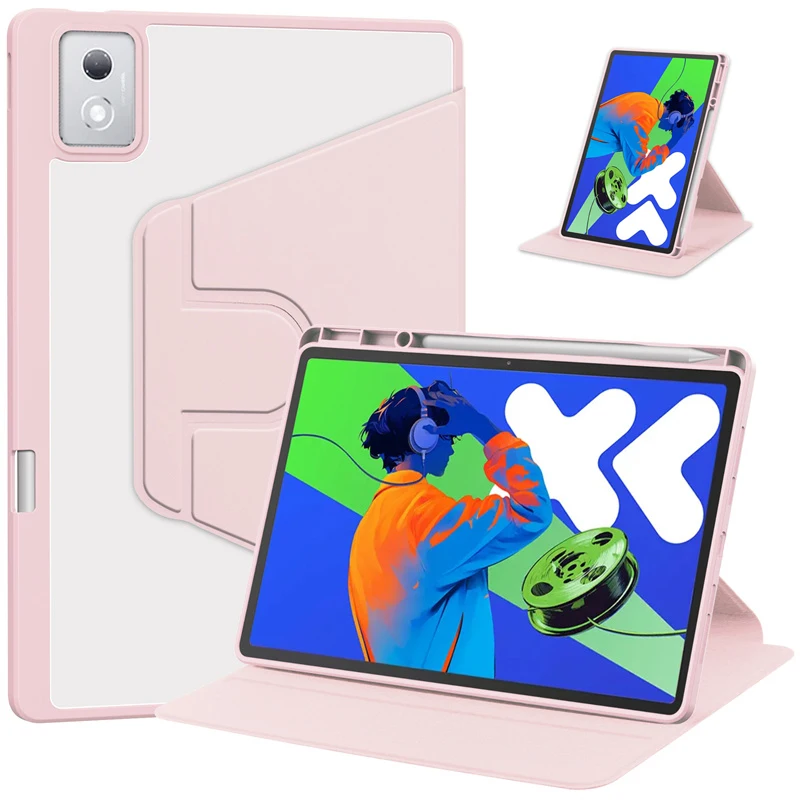 Enhanced Rotating Acrylic Stand Case with Pen Holder